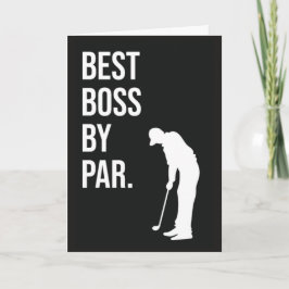 Best Boss by Par Funny Golf Cards für Arbeitgeber Karte