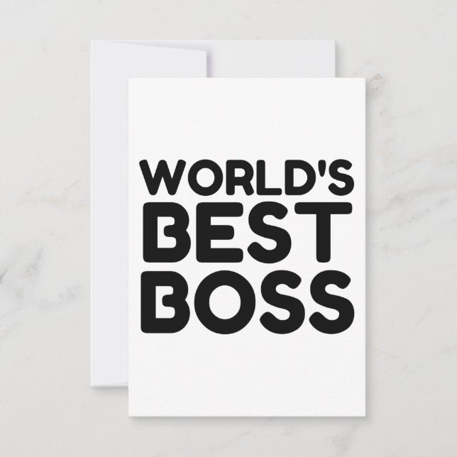 BEST-BOSS DANKESKARTE (Vorderseite)