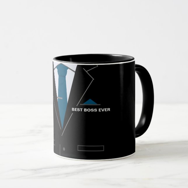 Best Boss Ever Coffee Mug Your Business Gift Tasse (VorderseiteRechts)