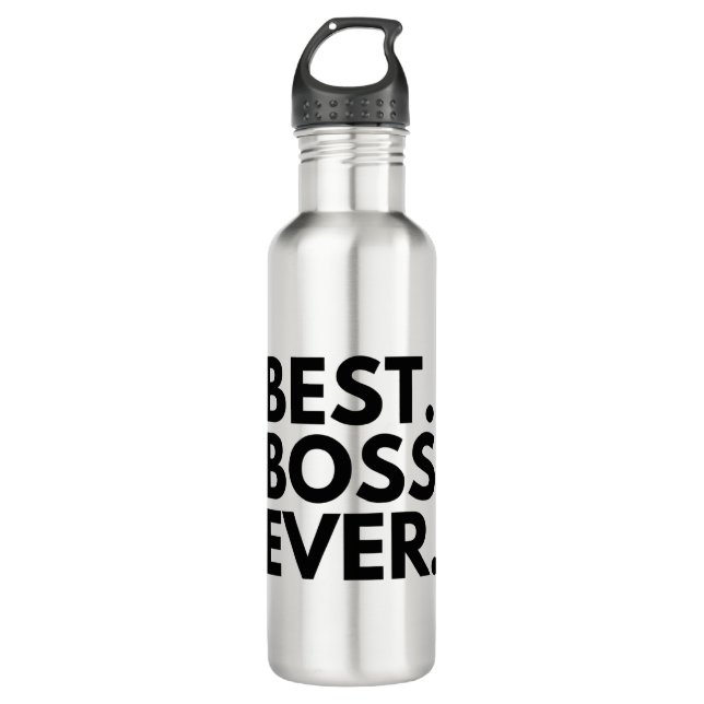 BEST BOSS EVER EDELSTAHLFLASCHE (Vorderseite)