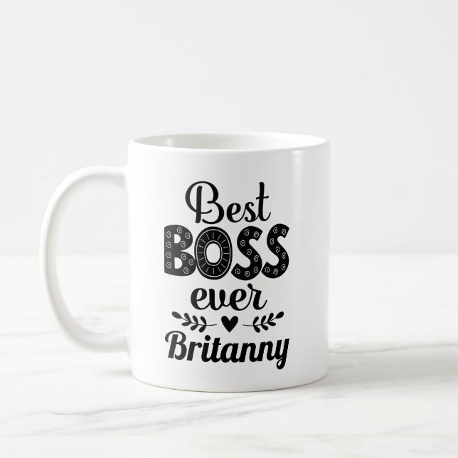 Best Boss Ever Geschenk-Idee Kaffeetasse (Links)