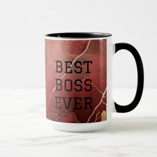 "Best Boss Ever" individuell anpassbare Kaffee/Tee Tasse