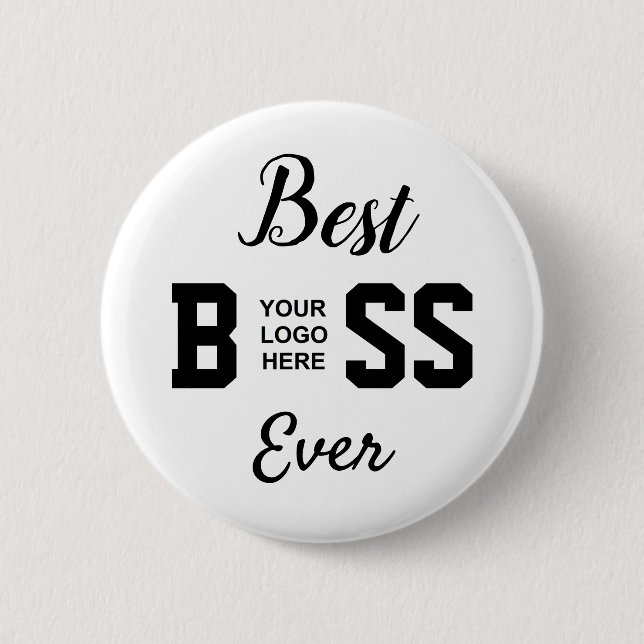 Best Boss Ever & Logo Button (Vorderseite)