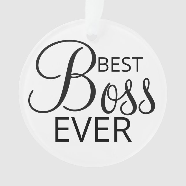  BEST Boss - Geschenk Ornament (Vorderseite)