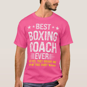 Best Boxcoach Ever Funny Boxing Coach Spaß T-Shirt