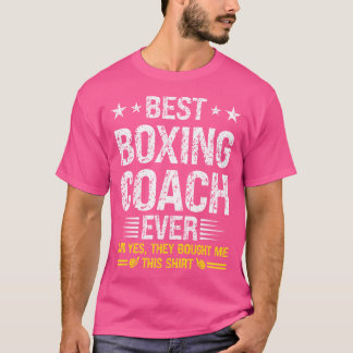 Best Boxcoach Ever Funny Boxing Coach Spaß T-Shirt