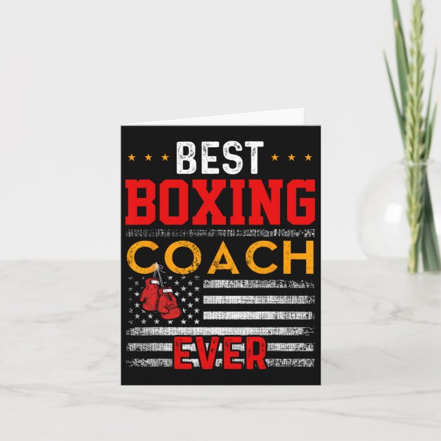 Best Boxcoach Ewiger Boxcoach Training Karte (Vorderseite)