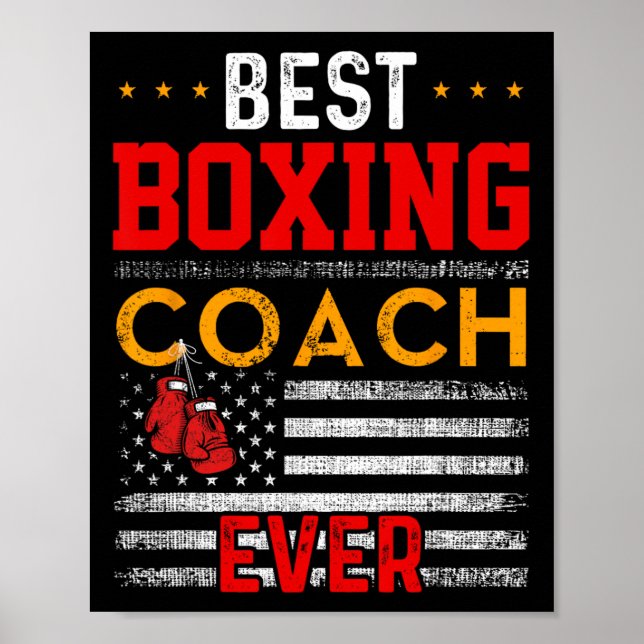 Best Boxcoach Ewiger Boxcoach Training Poster (Vorne)