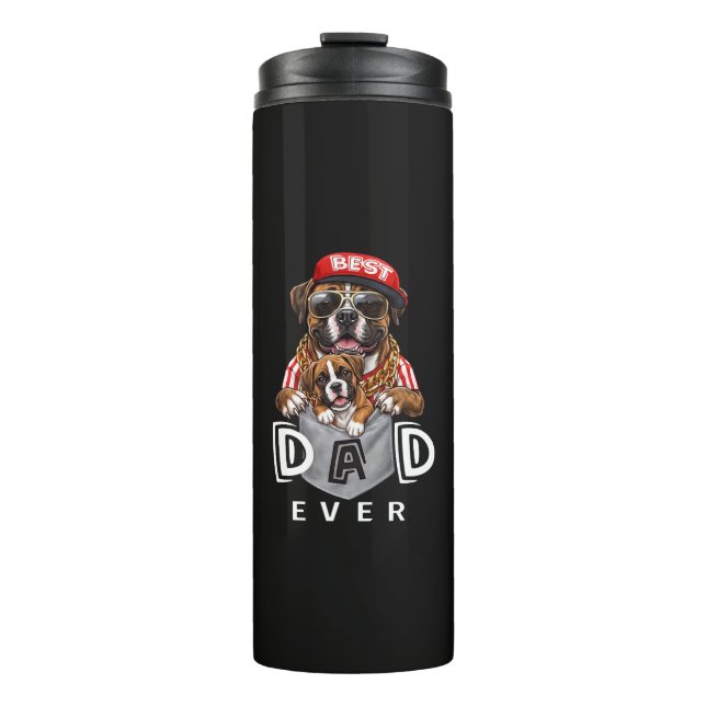 Best Boxer Dad Ever Thermosbecher (Vorderseite)