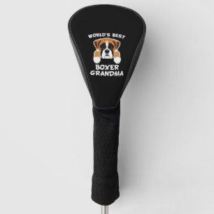 Best Boxer Oma Dog Granddog Golf Headcover