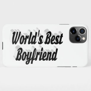 Best Boyfriend Black 3D Text iPhone 11Pro Max Hülle