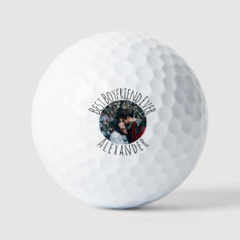Best Boyfriend Ever Golfer Valentines Day Player Golfball