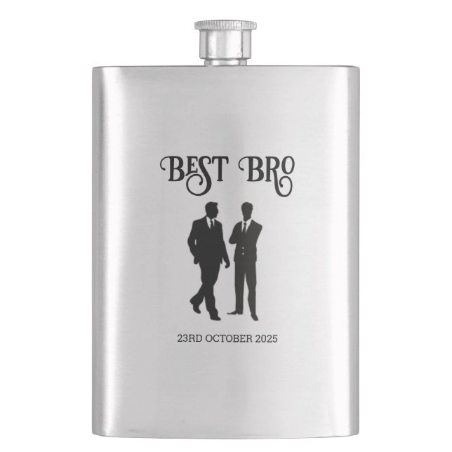 Best-Bro-Hip-Flasche Flachmann (Vorderseite)