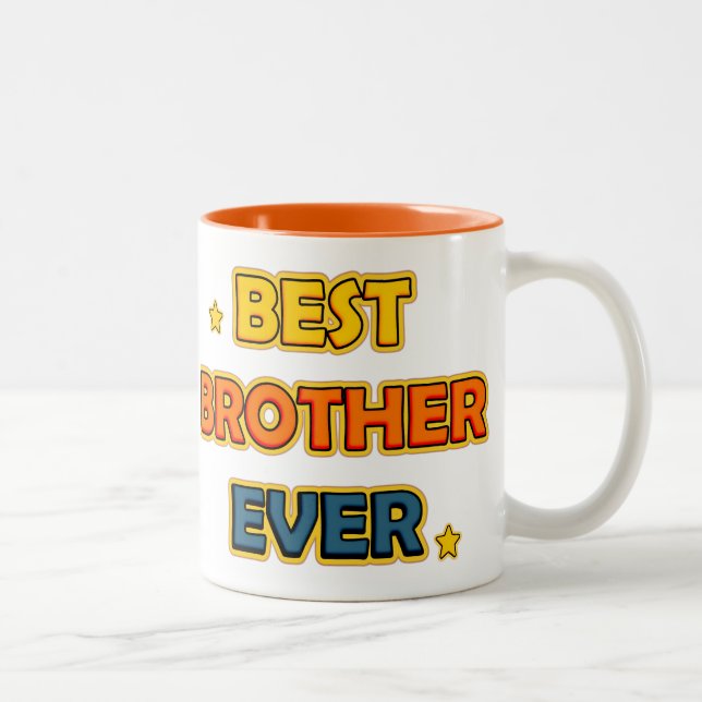 Best Brother ever Zweifarbige Tasse (Rechts)