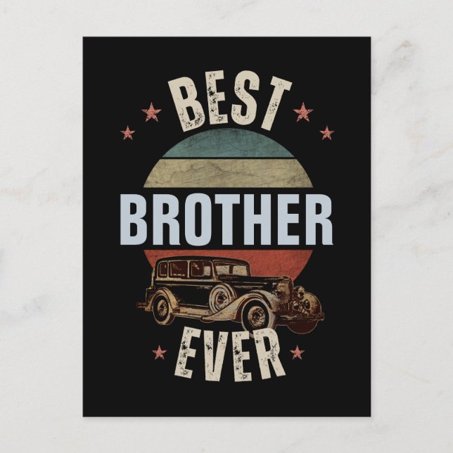 BEST BROTHER JE POSTKARTE (Vorderseite)