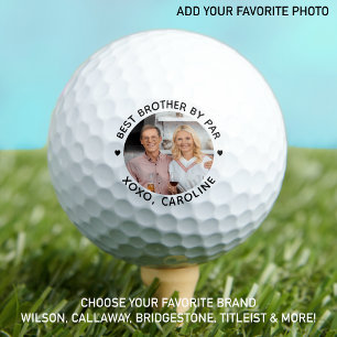 Best BROTHER Par Personalisierten Foto Golf Bars Golfball