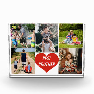 Best Brother Red Heart Fotoblock