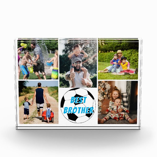 Best Brother Soccer Foto Block (Vorderseite)