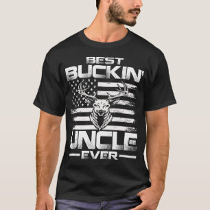 Best Buckin' Onkel je USA Flag Hirschjagd T-Shirt