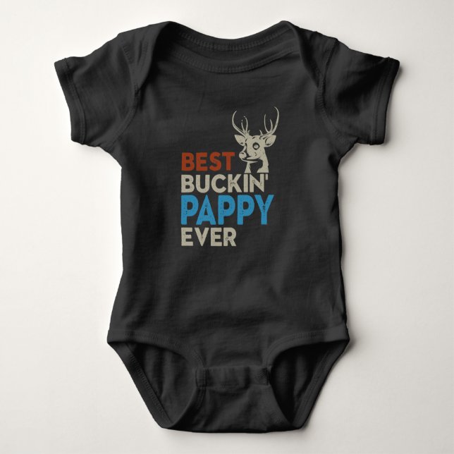 Best Buckin PAPPY Shirt, Hoodie Atemberaubend Desi Baby Strampler (Vorderseite)
