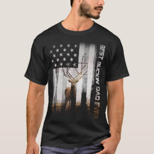 Best Buckin Vater Ever USA Flag T-Shirt