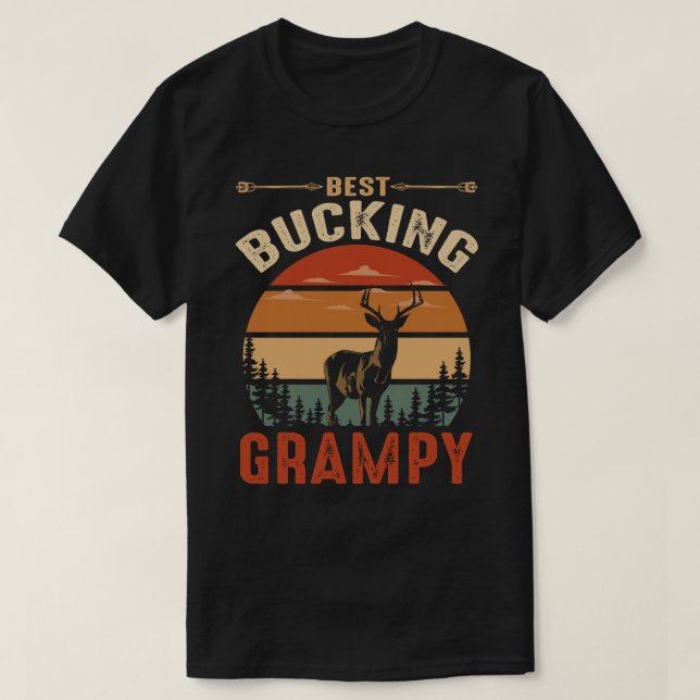 Best Bucking GRAMPY Vintag Vatertag T-Shirt (Design vorne)