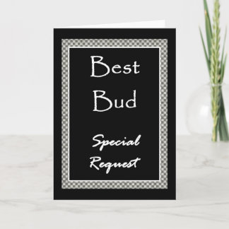 BEST BUD Specification mit Einladung/Checkerboard- Einladung