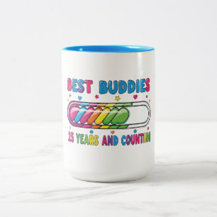 Best Buddies 25 Jahre und mehr Zweifarbige Tasse