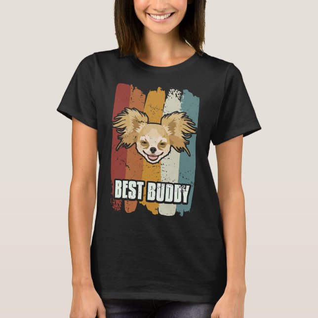 Best Buddy Smiling Chihuahua T-Shirt (Vorderseite)