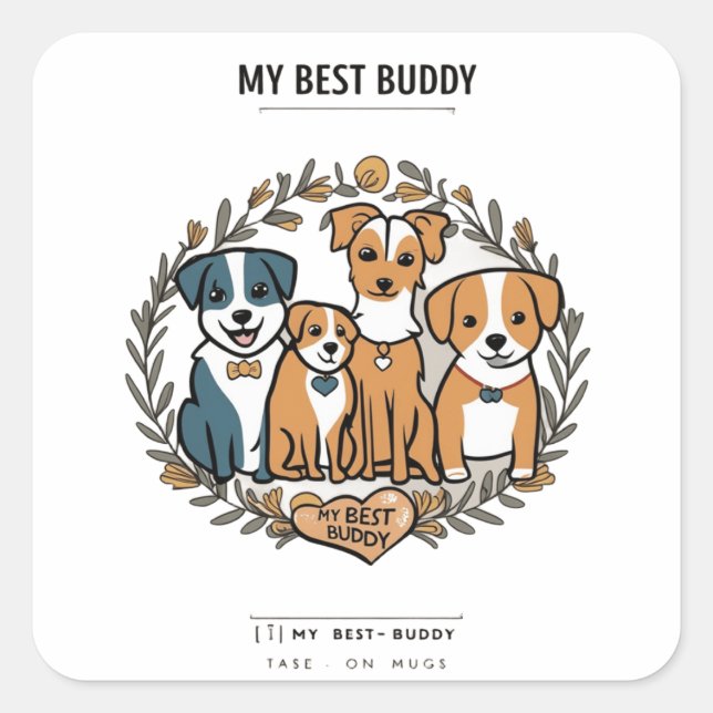 Best Buddy Sticker (Vorderseite)
