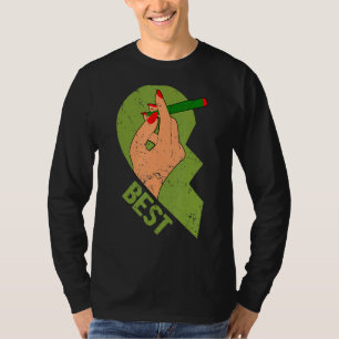 Best Buds Weed Funny Joint Stoner Friends Paare T-Shirt