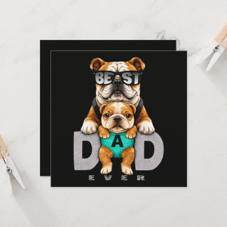 Best Bulldog Dad Ever – Cute Bulldog Father’s Day