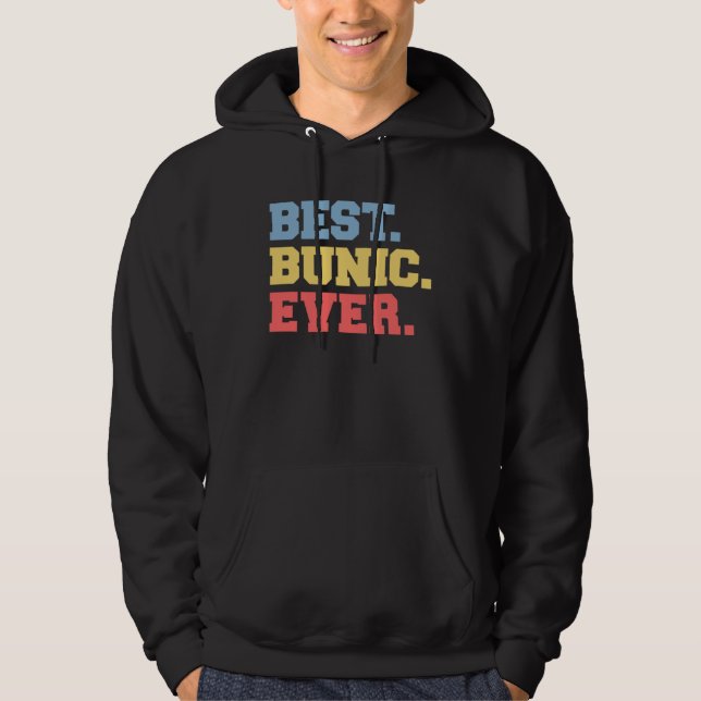 Best Bunic Ever Romanian Grandpa Hoodie (Vorderseite)