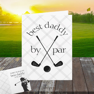 Best by Par Personalisiertes Kariertes Golffalteng Karte