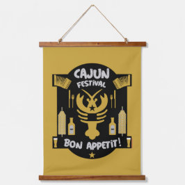 Best Cajun Cooks  Wandteppich Mit Holzrahmen