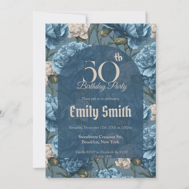 Best Carnation Inspired Beach Party Einladung (Vorderseite)