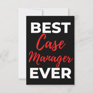 Best Case Manager für alle Zeiten Dankeskarte