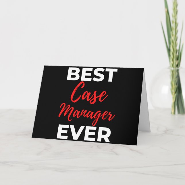 Best Case Manager für alle Zeiten Karte (Vorderseite)