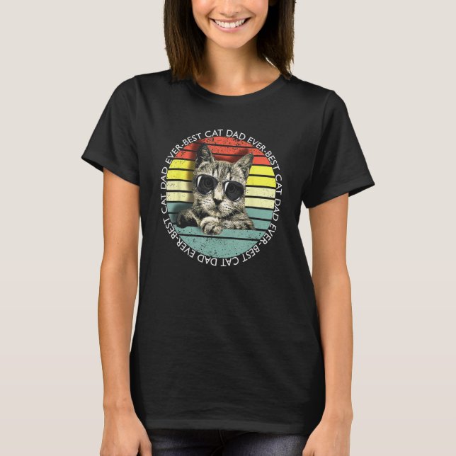 Best Cat Dad Ever 1 T-Shirt (Vorderseite)