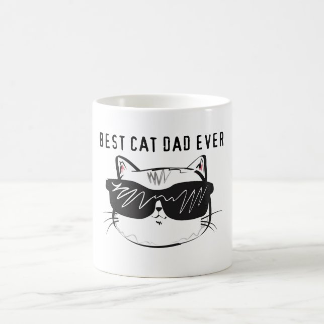 Best Cat Dad Ever Cup Kaffeetasse (Mittel)
