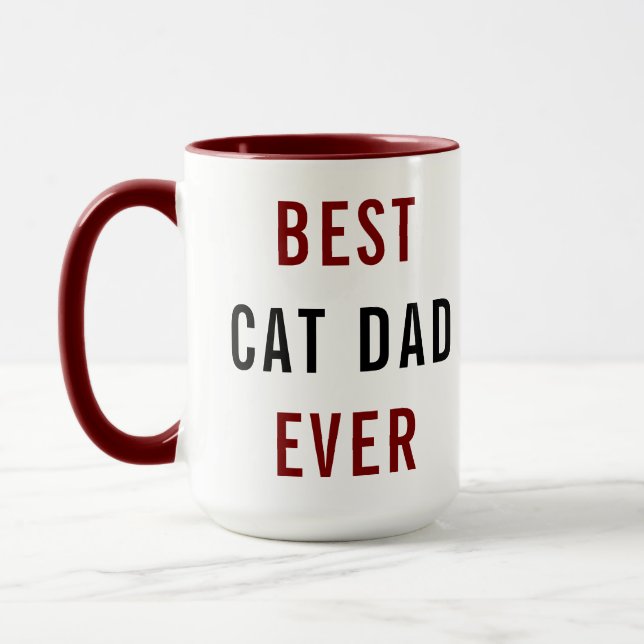 Best Cat Dad Ever | Custom Father’s Day Tasse (Links)