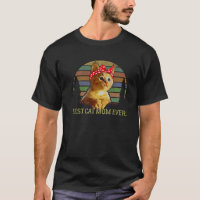 Best Cat Mama Ever Funny Vintag Bandana Cat Lover