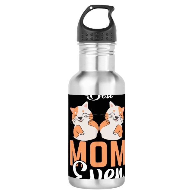 BEST CAT-MAMA JE EDELSTAHLFLASCHE (Vorderseite)