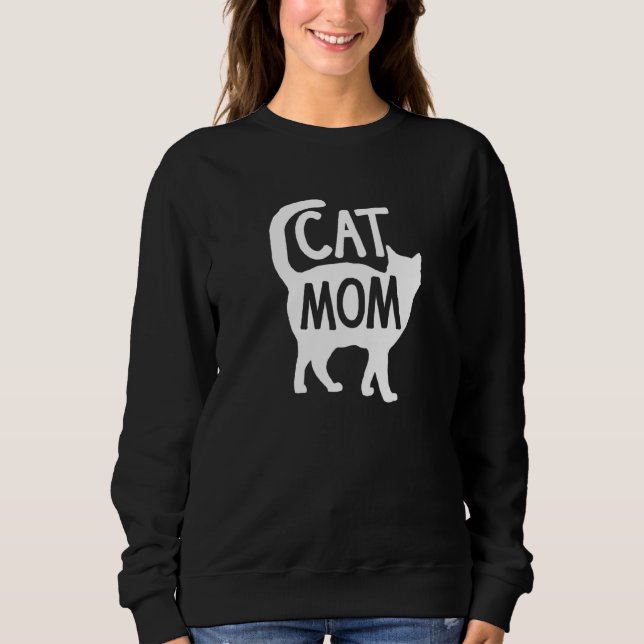 Best Cat Mama Mother Women Kitty Girlfriend Kitten Sweatshirt (Vorderseite)