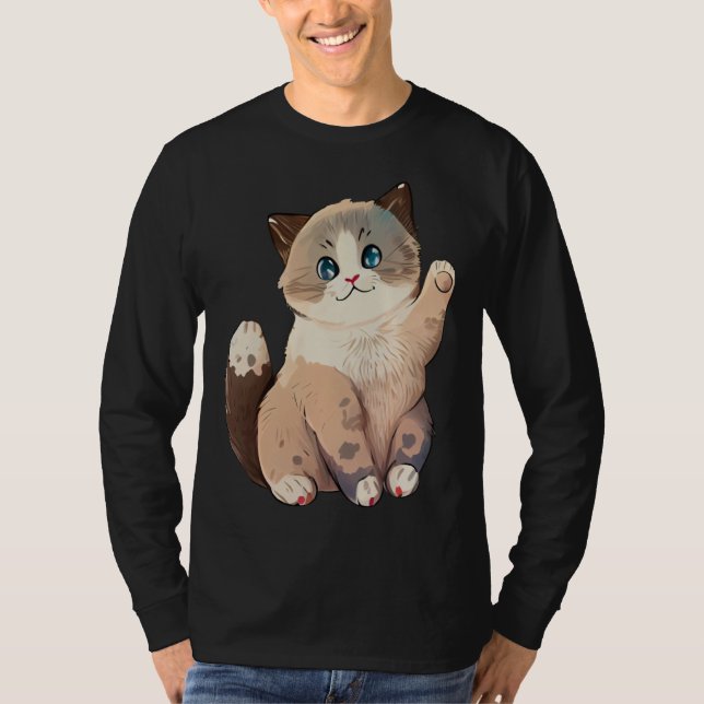 Best Cat Mom And Cat Dad  4 T-Shirt (Vorderseite)