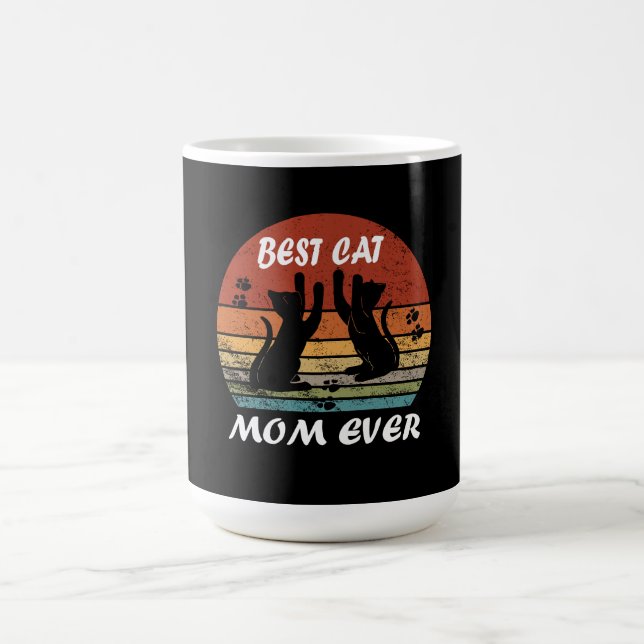 Best Cat Mom Ever Mother Day Gift Funny  Kaffeetasse (Mittel)