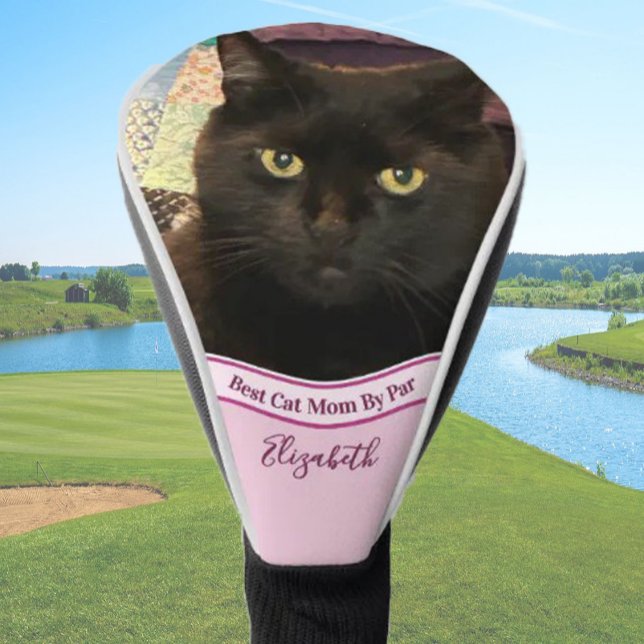Best cat mom photo template golfer gift custom  golf headcover (Von Creator hochgeladen)