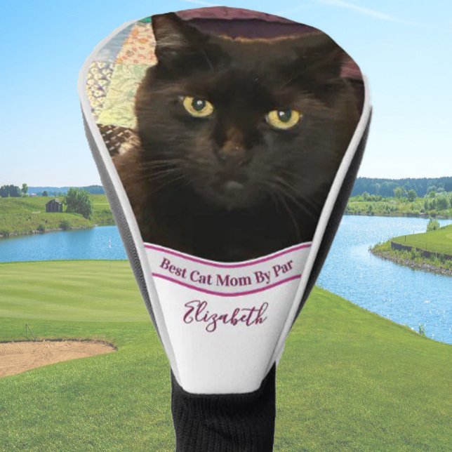 Best cat mom photo template golfer gift custom  golf headcover (Von Creator hochgeladen)