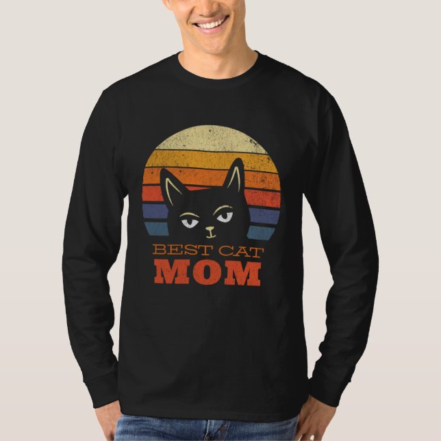 Best Cat Mom Present for Mothers Day  Cute Cat  Mo T-Shirt (Vorderseite)