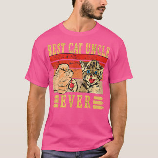 Best Cat Uncle Ever Cats Uncle Birthday Uncle Cat  T-Shirt